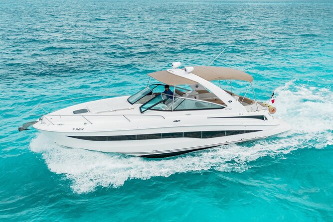 Cancun Private Luxury 37ft Yacht for 12 people - From the Meeting Point to the Open Waters of Cancun