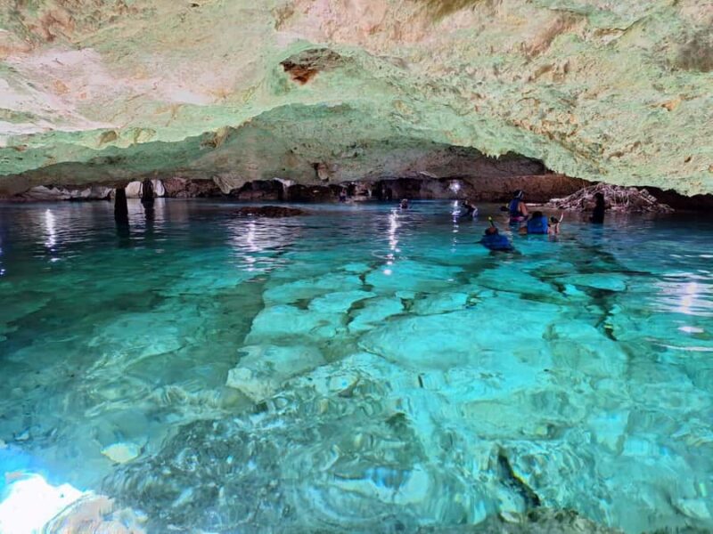 Cancun: Snorkeling tour with Sea Turtles & Cenote, half day. - Exploring the Sacred Cenote Yax-Muul