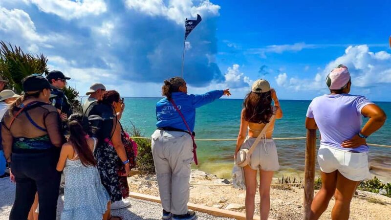 Cancun: Tulum & Coba with Cenote, Cave Exploration and Lunch - Visiting the Ruins of Tulum Overlooking the Caribbean Sea