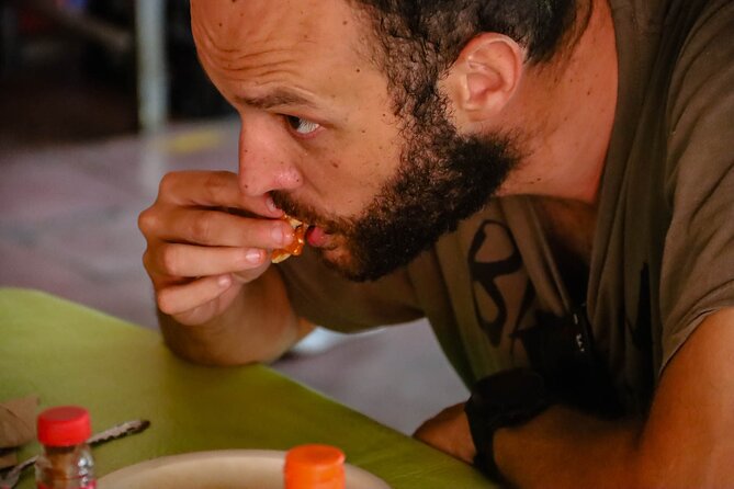 Cancun Walking Food Tour: Local Food, Markets, and Street Art. - Enjoying Yucatecan Sopes at Tulipanes LB