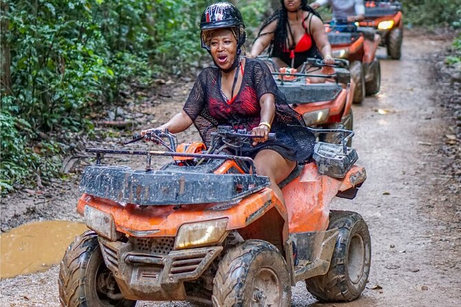 Cancun Wild Day: Zip Lines + ATVs + Cenote + Lunch - Zip Lining Over the Canopy at Cancun Jungle Eco-Park