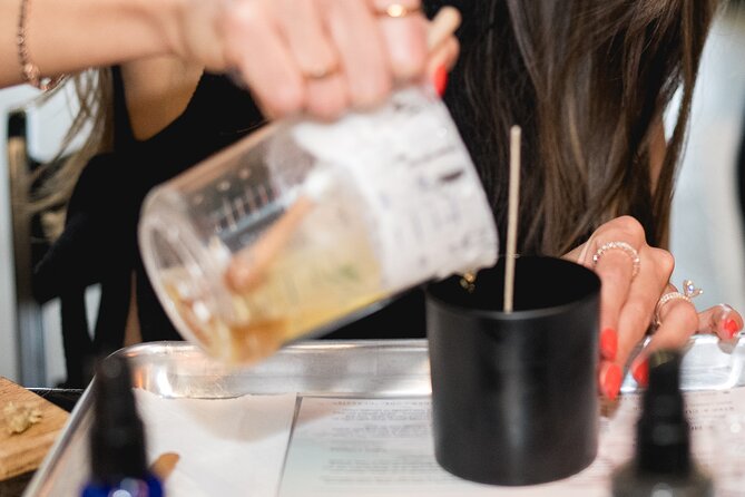 Candle Making Class in Dallas - Personalization with Labels and Gift Wrapping