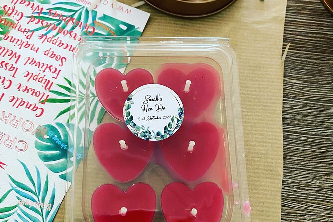 Candle Making Workshop and Bubbly in UK - Creating a Variety of Candles: Floating, Container, and Beeswax