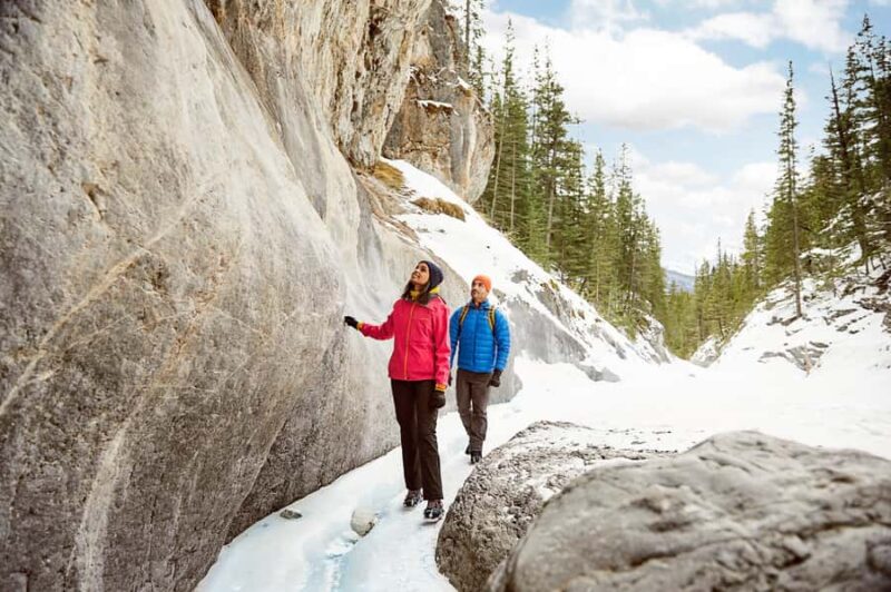 Canmore: Winter Fun! Canyon Ice Adventure - 2.5hrs - Discovering Ancient Pictographs with a Local Guide