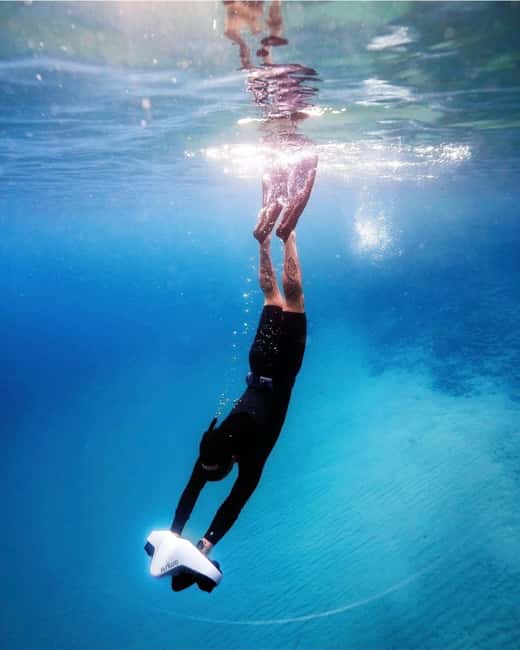 Cannes, Lérins Islands: Visit the eco-museum with a water jet propulsion system - Handling the Electric Water Scooters
