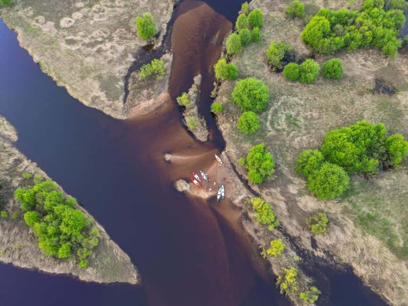 Canoe down the river trip in Lapland - Discover the Peaceful Wilderness of Lapland from a Canoe