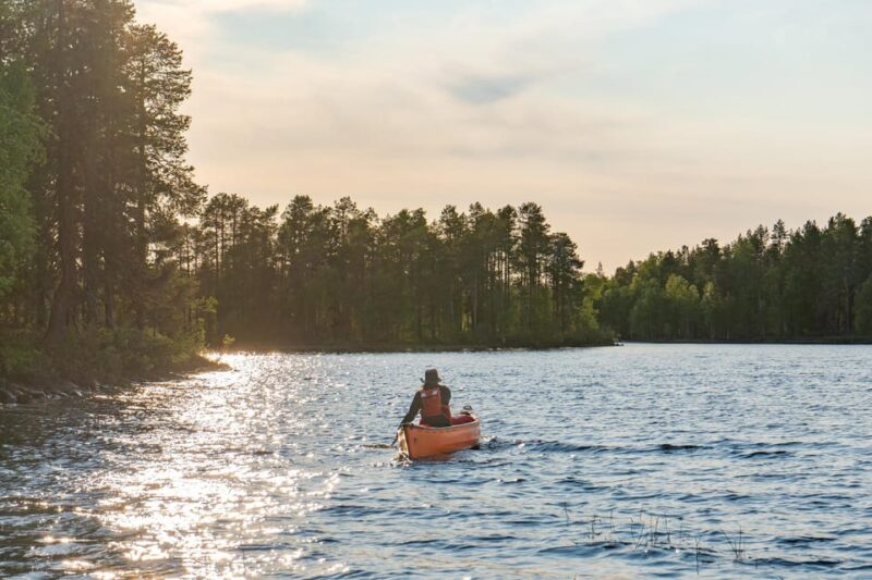 Canoe down the river trip in Lapland - The Logistics of a Full-day Arctic Experience