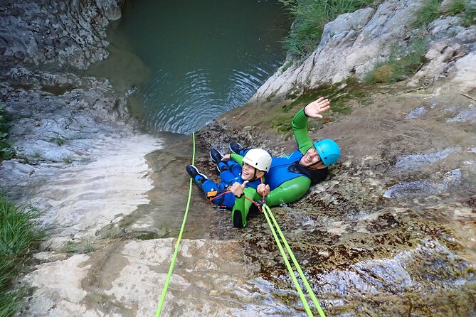 Canyoning "Gumpenfever" - beginner Canyoningtour for everyone - Guided Canyon Exploration in Tignales Gorges