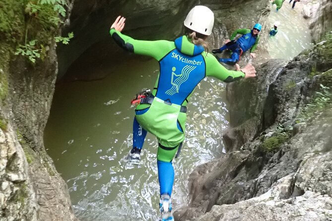 Canyoning "Gumpenfever" - beginner Canyoningtour for everyone - The Natural Beauty of Tignales Gorges