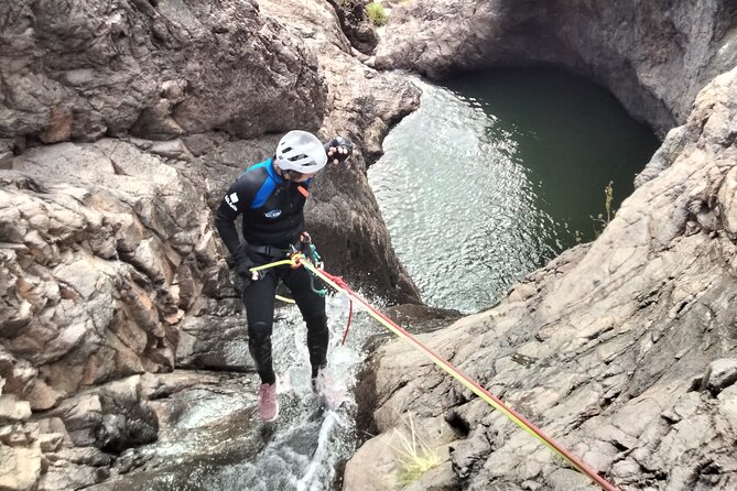 Canyoning in Rainforest: The hidden waterfalls of Gran Canaria - Learning to Abseil and Descend Waterfalls
