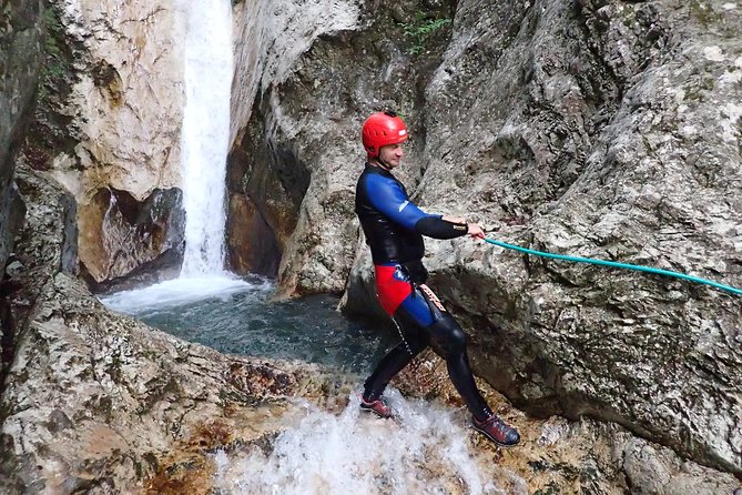 CANYONING in Susec from Bovec, Families welcome, photo service - Logistics: Meeting Point, Transport, and Group Size