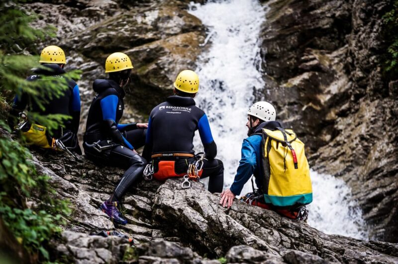 Canyoning Schwarzwasserbach in the Kleinwalsertal - Professional Guides and Safety Measures