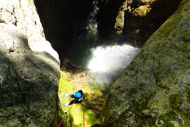Canyoning sensation of Angon on the shores of Lake Annecy - The Experience of Waterfalls and Natural Slides