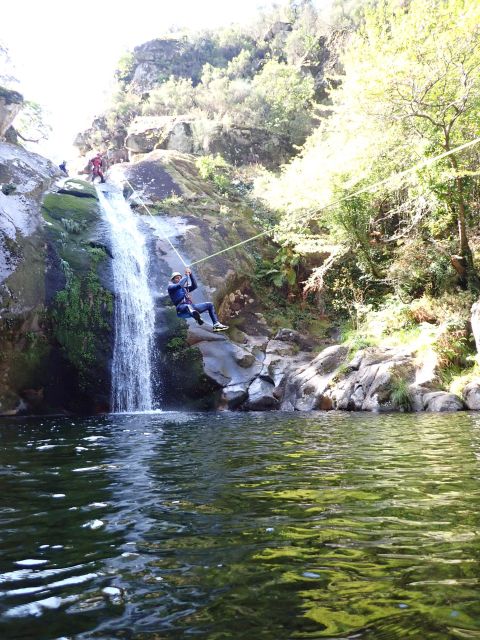 Canyoning Tour in Portugal - The Zip-Line Ending on Water: A Thrilling Finale