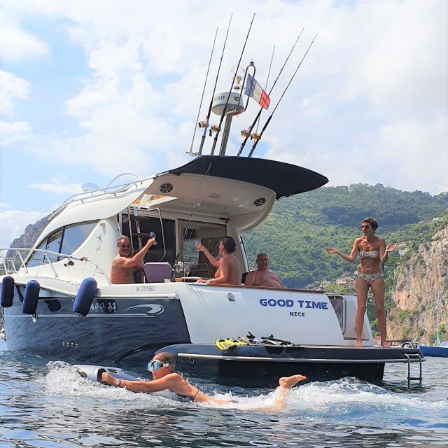 Cap Ferrat, Nice, Villefranche: Premium Cruise, Swimming - What the Guides Bring to the Experience