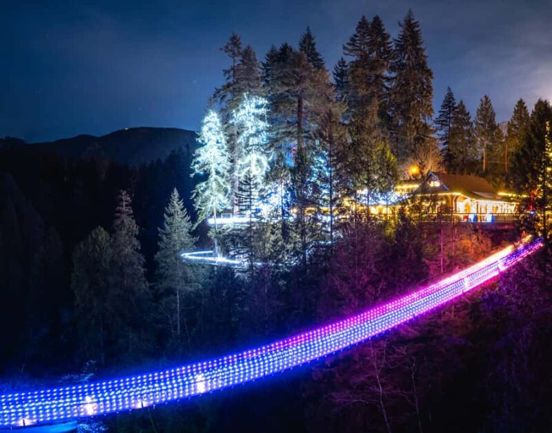 Capilano Suspension Bridge Canyon Lights & 4 Top highlights - Vancouver’s North Shore: A Natural Wonderland Close to Downtown
