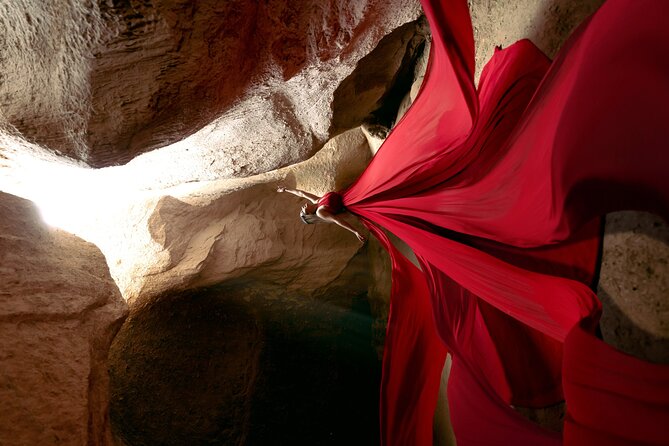 Cappadocia Flying Dress Photoshoot - Exploring Cappadocia’s Caves for Intimate and Artistic Photos