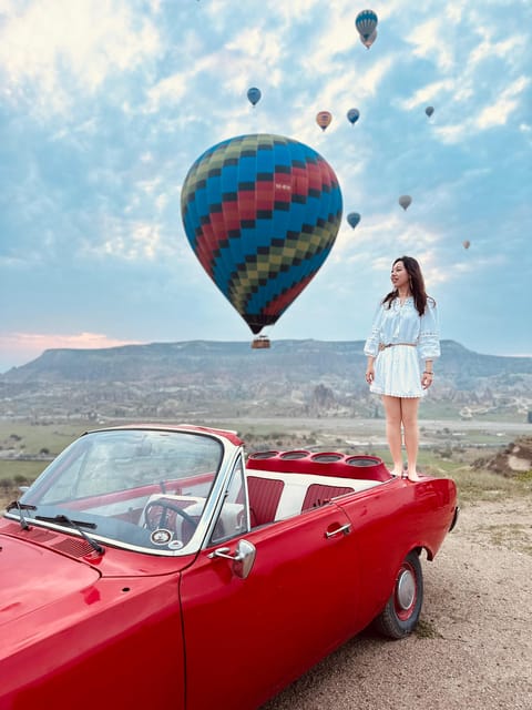 Cappadocia: Hot Air Balloon Watching Tour with Classic Car - Locations for Balloon Viewing: Sword Valley, Love Valley, and Red Valley