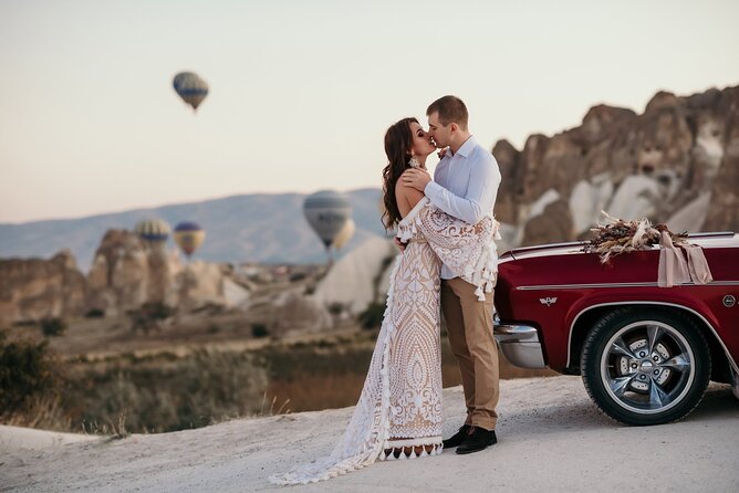 Cappadocia Photo Shoot - The Vintage Car and Flying Dress Experience