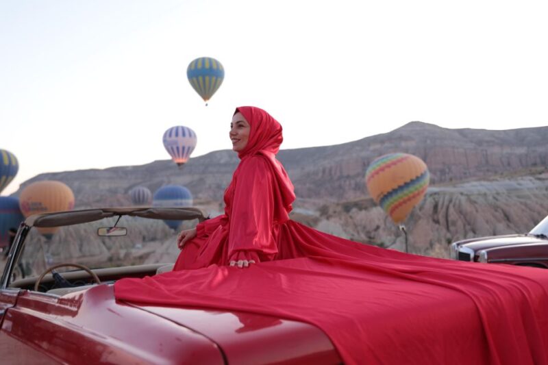 Cappadocia Photo Shoot with Classic Car and Flying Dress - Who Will Appreciate This Tour Most?