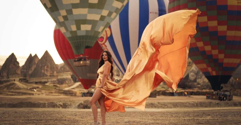Cappadocia: Private Flying Dress Photoshoot at Sunrise - The Thrill of Using a Custom Flying Dress