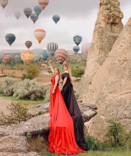 Cappadocia: Private Photo Shoot with Flying Dress & Horses - The Creative Possibilities with Themed Sets and Props
