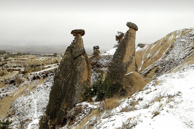Cappadocia Red Tour with Fairy chimneys highlights - Admiring Uchisar Castle and its Fairy Chimneys