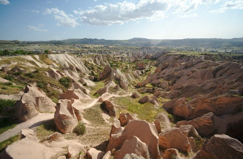 Cappadocia: Rose and Red Valley Hiking Tour - Reaching the Top of the Valley for Panoramic Views