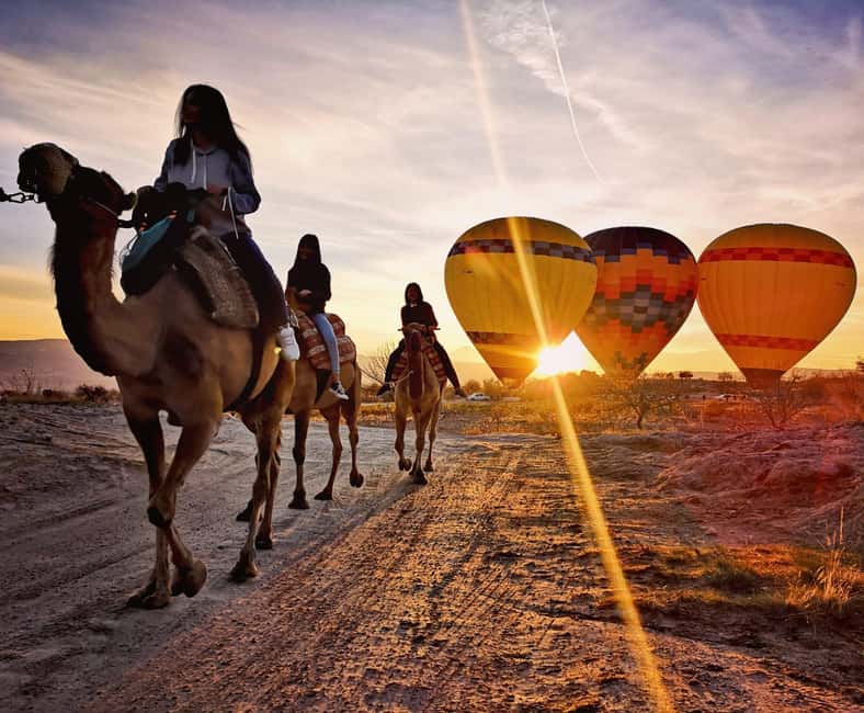 Cappadocia: Sunrise Camel Ride with Hot Air Balloons - Logistics: Pickup, Duration, and Group Size