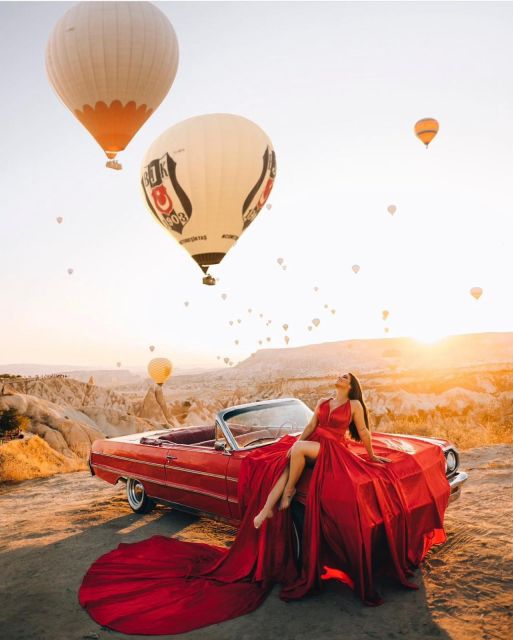 Cappadocia: Sunrise, Day Tour & Sunset Classic Car Tour - Watching Hot Air Balloons Fill the Sky