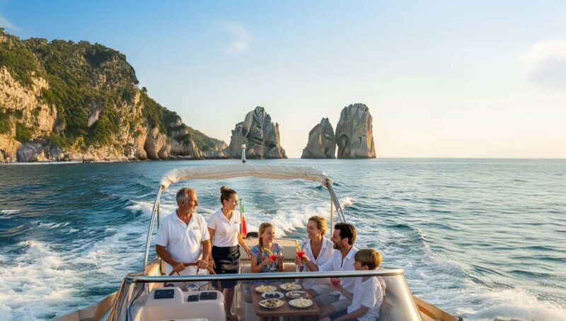 Capri All Inclusive Premium Private boat Tour and City Visit - The Itinerary: From Marina Grande to the Faraglioni and Beyond
