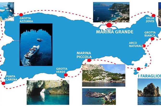 Capri: Boat Tour, Priority Tickets & Blue Grotto (Optional) - The Route and Key Landmarks Seen from the Water