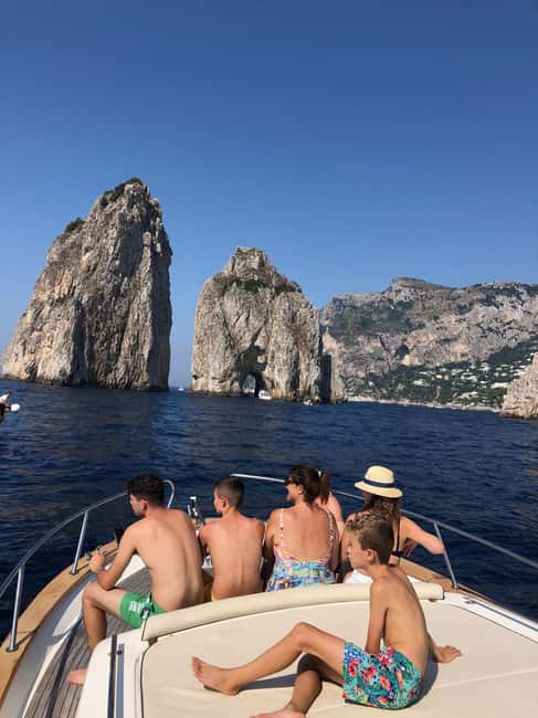 Capri Day Trip from Sorrento private boat free drink - Time to Swim, Relax, and Explore Capri