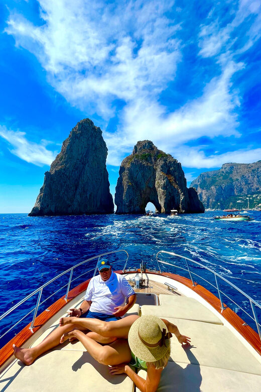 Capri Private Boat Tour from Positano or Praiano - Capris Town and Optional Lunch Break