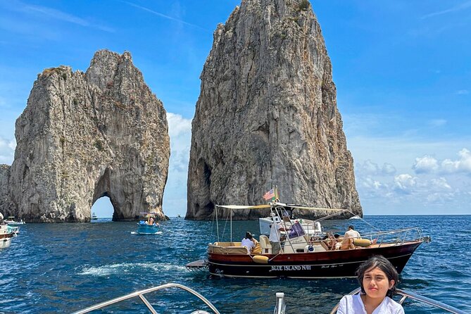 Capri Private boat tour with City Visit and Blue Grotto - Crossing Marina Piccola and the Legend of the Mermaids