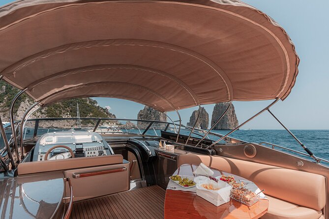 Capri private luxury yacht cruise from sorrento on Riva rivale 52 - Departure and Meeting Details in Sorrento