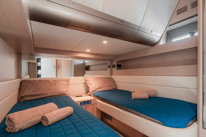 Capri private luxury yacht cruise from sorrento on Riva rivale 52 - Included Amenities and Onboard Comforts