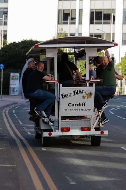 Cardiff: Beer Bike Tour with Drinks and Music - Key Points