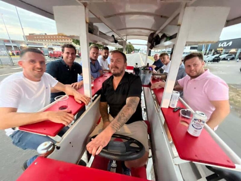 Cardiff: Beer Bike Tour with Drinks and Music - Pedal Through Cardiffs Iconic Streets on a Fully Covered Beer Bike