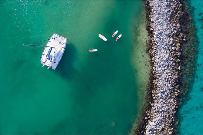 Catamaran along the Riviera Maya Snorkel food and open bar - Key Points