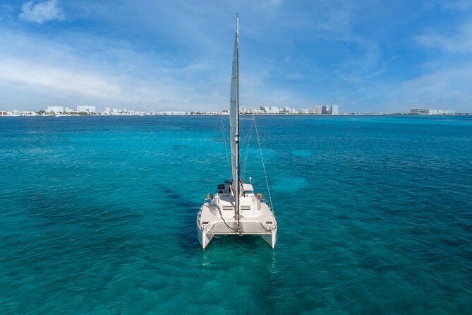 Catamaran Cancun to Isla mujeres Lunch OpenBar and Snorkeling - Relaxing at the Exclusive Beach Club on Playa Norte
