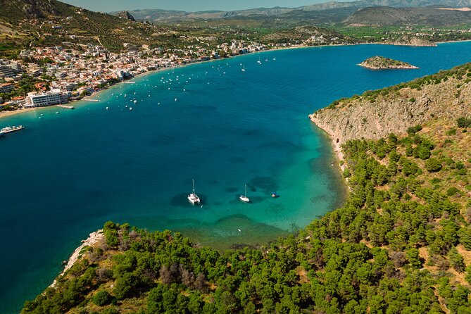 Catamaran Cruise in Nafplio | Private - Secluded Beaches and Tiny Islands on Romvi