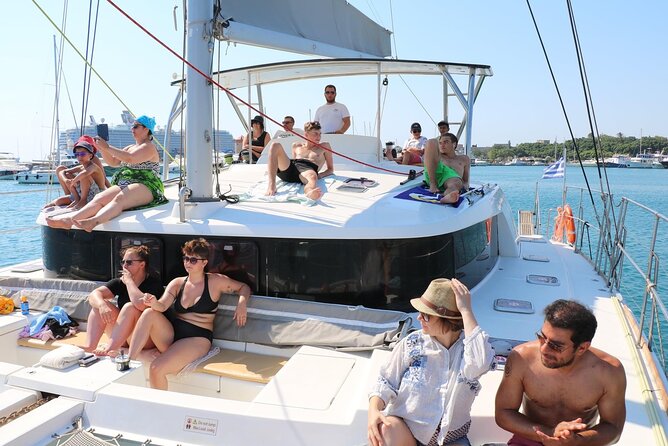 Catamaran Cruises Rhodes - 6 Hours Day Cruise ALL INCLUSIVE - Onboard Comforts and Included Amenities