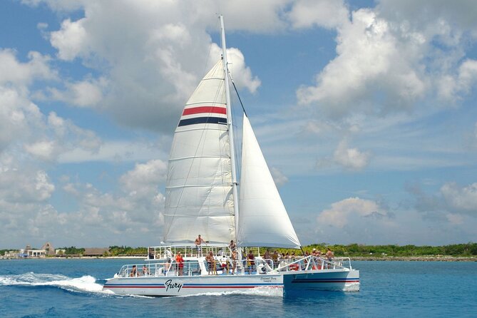 Catamaran Fury Cozumel Snorkel, Lunch and Beach Club **Official** - Fury Beach Club: Relaxation and Water Activities