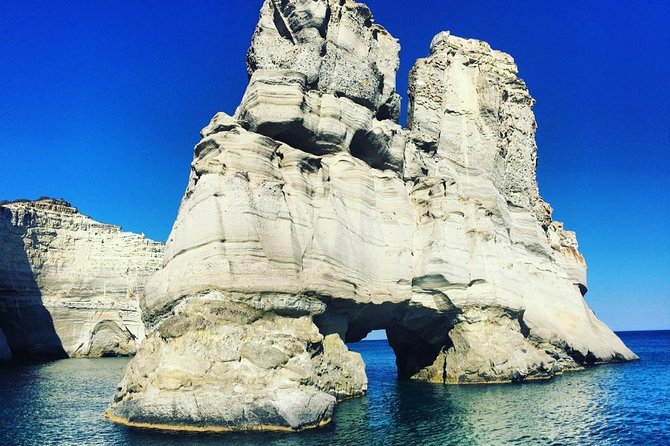 Catamaran Half Day Morning Cruise: Kleftiko - Set out on a Scenic Coastal Journey from Milos Bay to Kalogries Beach