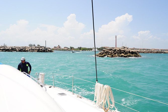 Catamaran Sail and Snorkeling Tour with Open Bar in Puerto Morelos - Snorkeling at Puerto Morelos National Reef Park