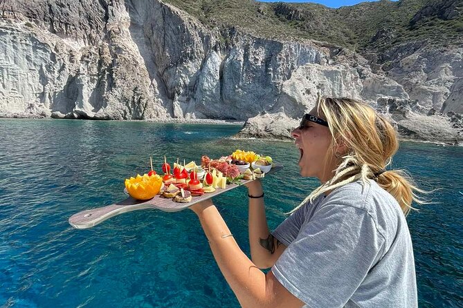 Catamaran Semi Cruise Paros Antiparos includes Food and Drinks - Exploring Despotiko with a Greek-Style Lunch