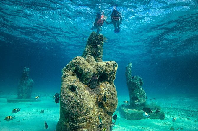 CATAMARAN to Isla Mujeres, Snorkel & Beach Club by Xcaret - Snorkeling at El Meco Reef