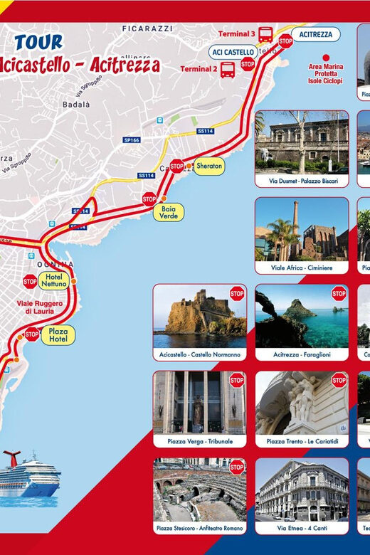 Catania: Hop-On Hop-Off Bus to Acicastello and Acitrezza - Key Points