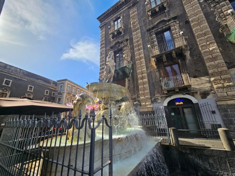 CATANIA MARKET & STREET FOOD departure from Taormina - Returning to Piazza Duomo and Completing the Tour
